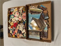Post cards, Match book collection
