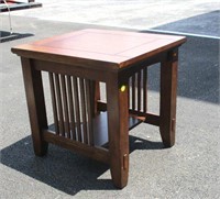 Mission Style End Table 25"Hx27"Wx24"D