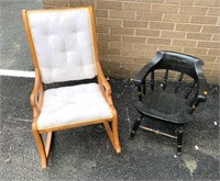 Child Rocker & Chair; some paint loss