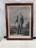 George Washington Print; water marks, 19"x27"
