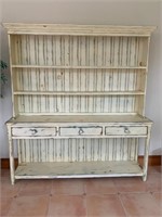 Country Hutch by Eddy West; 86.5"Hx80"Wx18"D
