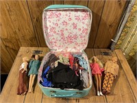 Barbie Dolls, Clothes, Case