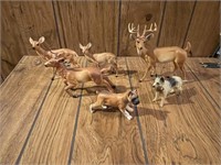 Deer & Dog figures