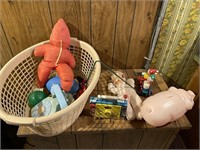 Fisher Price Radio, Pull toy, Pig, doll, etc