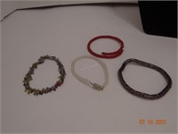 Lot of Beaded Bracelets (4pcs)