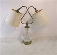 Glass Font Double Light Table Lamp