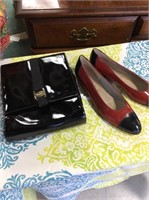 Salvatore Ferragamo shoes and purse size 7 1/2