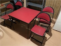 Card Table & 4 chairs