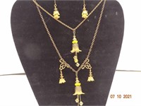 Set  of 2 Necklaces and Earrings