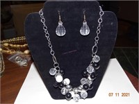 Black white and clear Bead Cluster Set