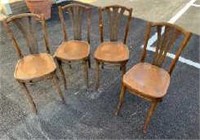 4 Bentwood Chairs M. Reischmann & Sons