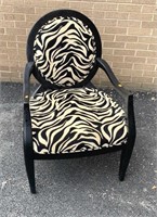 Zebra Chair 38"Hx24.5"W
