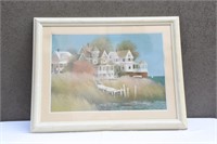 Windsor Decor "Cottages by the Sea" Framed Artwork