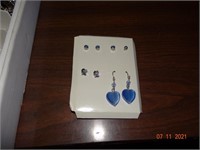 4 Pairs of Blue Earrings