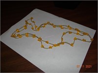 Yellow beaded necklace
