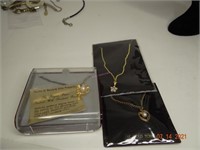 Lot of 3 Pearl Pendant Necklaces