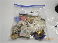 Bag of Handmade Pins