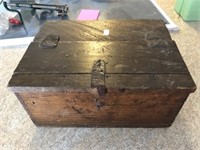 Wood Box With Contents