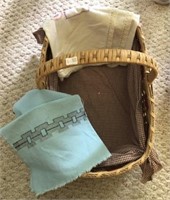 Basket With Linens
