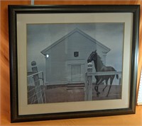 Professionally framed Alex Colville "Horse &