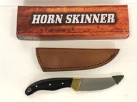 Buffalo Horn handle fixed blade skinner- New