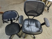 Two Adjustable office chairs