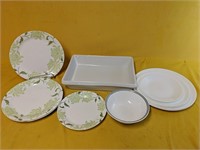 Corelle Dishes 13 pcs 6"-10" and 8" x 12" baking