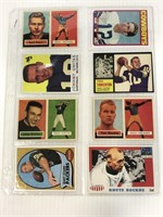 Eight assorted football cards #2 UNAUTHENTICATED