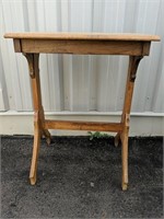 Wooden accent table 22" x 16" x 29.5"H