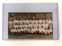 1927 Yankee Game team postcard