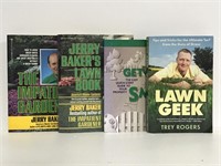 Four paperback lawn care books