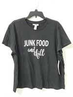 New w/ tag Just Be "Junk food and chill" T-shirt