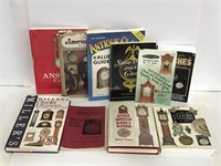 Lot of 10 assorted clock & watches books