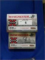 3X-20ct Winchester Super X .308WIN 180gr PP