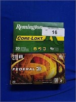 2X-20ct .270 Win Remington and Federal