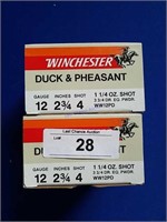 2X-25ct Boxes of Winchester Duck and Pheasant