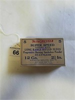 5ct-Vintage Winchester Super Speed 12ga Slugs