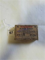 5ct-Vintage Winchester Super Speed 16ga Slugs