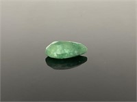 Pear cut faceted 4.85tcw Brazilian Emerald
