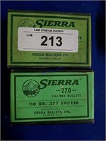Appx 150 Sierra .270 110gr Spitzer Bullets