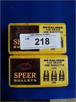2X-100ct Speer .38 158gr Semi Wadcutters