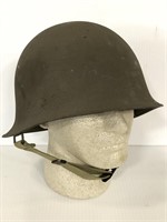 M1 authentic military steel helmet w/ chin straps