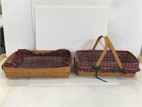 Two Longaberger baskets