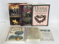 Lot of 6 herbal books