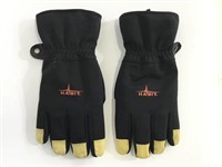 Pair of black & yellow Habit thinsulate gloves