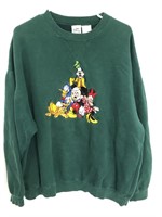 The Disney Store green crew neck sweatshirt