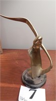 HEAVY BRASS SCULPTURE 11 IN