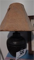 METAL BASE TABLE LAMP 19 IN