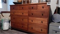 10 DRAWER DRESSER WITH FINGER JOINERY 58 X 18 X
