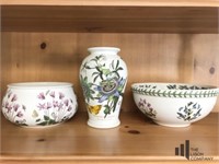 Portmeirion Botanic Garden Vase and Serving Bowls